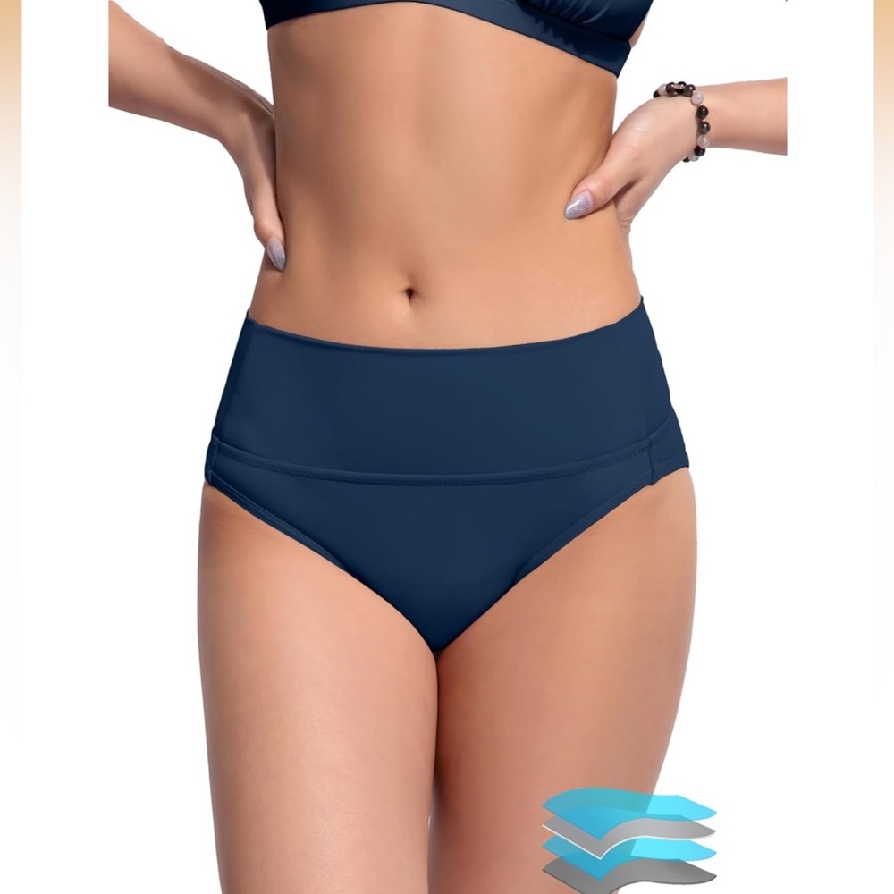 Beautikini Period Swimwear size M blue Bikini Menstrual Swim Bottom leakproof
